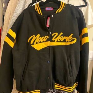 NWT Edikted Varsity New York Jacket Bomber Coat